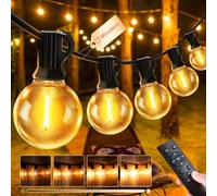 Guirlande Lumineuse Guinguette Exterieur 20M - G40 65.5FT LED Ampoules de Guirlandes Jardin Lumiere Exterieure Connectable IP44 Imperméable Guirlande Lumières Extérieur Terrasse Pergola Balcon