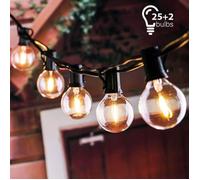 Guirlande Lumineuse,Guirlande Guinguette Raccordable à 25 G40 Ampoules 7.62M 220v- Imperméable-Décoration Extérieur et Intérieur