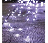 Feeric Lights et Christmas - Guirlande Lumineuse intérieur 2m Blanc Froid 20 LED à Piles