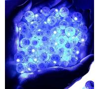 Guirlande lumineuse LED, 100 pièces, forme ronde, bleue, 100PCS, diamètre 1,7 cm