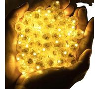Guirlande lumineuse LED, 100 pièces, forme ronde, jaune, 100PCS-c, diamètre 1,7 cm-c