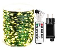 Guirlande lumineuse LED, 2000 LED, 200 mètres, étanche, télécommande, lumière blanc chaud