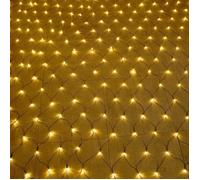 Guirlande lumineuse LED 6x4m 540 LEDs Filet lumineux 8 modes rideau lumineux avec prise pour Halloween fête de mariage