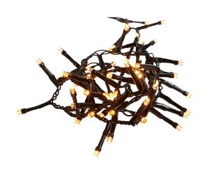 Guirlande lumineuse LED Décoration de Noël Chaîne lumineuse Arbre de Noël extérieur noir ambre Lampe de jardin Décoration de balcon, plastique, 800x 0,06W, L 1600 cm