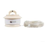 Guirlande lumineuse LED d'extérieur rechargeable étanche 20 m | Bande lumineuse LED étanche rechargeable, lampe de décoration de camping de 20 m avec 5 modes d'éclairage