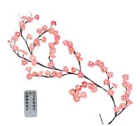 Guirlande lumineuse LED en forme de branche d'arbre pour mur, 1,6 m, 48 LED, guirlande lumineuse en forme de fleur de cerisier, guirlande lumineuse en forme de vigne avec télécommande et 8 modes d'écl