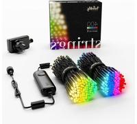 Guirlande lumineuse LED intelligente RGB blanche IP44, 32 m, noire