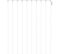 Guirlande lumineuse LED pour l'extérieur, décoration de jardin, balcon, lampe de terrasse, cuivre, minuterie à intensité variable 300x LED 12000K, L 300 cm