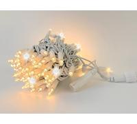 Guirlande lumineuse LED, série professionnelle, sans câble d'alimentation, 10 mètres, 90 LED blanc chaud + 10 LED blanc froid clignotantes, effet clignotant