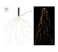 Guirlande lumineuse - Lunartec - 20 fils - 720 LED - Blanc chaud - Intérieur