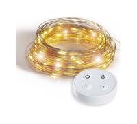 Guirlande Lumineuse Mini LED Télécommandée Filament Cuivre Silver - 200 LED