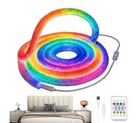 Guirlande lumineuse néon avec application/télécommande sans fil pour | Bande LED néon lumineuse à 360° pour la maison, le salon, la chambre à coucher, le bar, le mur, le bureau, les fêtes