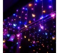 Guirlande lumineuse papillon pour chambre à coucher, rideau de plafond, décoration murale, prise USB, 120 LED, 5 m, guirlande lumineuse scintillante avec télécommande, pour tout-petits, adolescentes