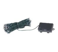 Guirlande lumineuse pour extérieur - LUNARTEC - 10 m - Pile - LED - Blanc chaud