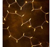 Guirlande Lumineuse Pro Connect 140m 1400 LED Blanc Chaud Classique Câble Blanc Raccordable
