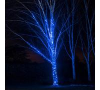 Guirlande Lumineuse Pro Connect 80m 800 LED Bleue Câble Noir Raccordable