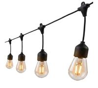 Guirlande lumineuse solaire 10 ampoules à filament vintage LED blanc chaud MAFY SOLAR 6.50m