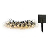 Guirlande lumineuse solaire 25 ampoules BESTY LIGHT LED blanc chaud dimmable 20m