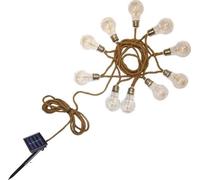Guirlande Lumineuse Solaire, 7.50 m, Corde 10 Ampoules Transparentes, LED Blanc Chaud, LUMISKY FANTASY CORD SOLAR