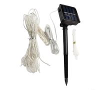 Guirlande lumineuse solaire à 104 LED pour parasol de patio à 8 côtes | 104 LED lumineuses, 8 modes dynamiques, étanchéité IP67, convient aux parapluies à 8 baleines, fil de cuivre