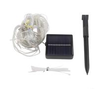 Guirlande lumineuse solaire à 104 LED pour parasol de terrasse à 8 côtes | 104 LED lumineuses, 8 modes dynamiques, étanchéité IP67, convient aux parapluies à 8 baleines, fil de cuivre