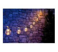 Lunartec Guirlande lumineuse solaire à LED design ampoule classique - 3,80m
