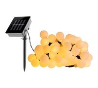 Guirlande lumineuse solaire Billy - LUMI JARDIN - 60 LED - 6,9 cm - Blanc chaud