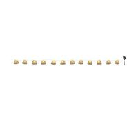 Guirlande lumineuse solaire et avec prise bambou naturel 10 abat-jour LED blanc chaud CHILL HYBRID 3.80m