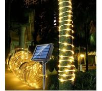 Guirlande lumineuse solaire étanche IP65 11,9 m 100 LED pour extérieur, idéal pour une fête, Noël, une décoration d'arbre YYV