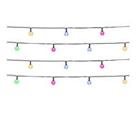 Guirlande lumineuse solaire extérieure - LUMISKY - FESTY COLOR - 20 globes LED - Multicolore - 5,8 m