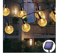 Guirlande lumineuse - Solaire - Lanterne - 30 LED - 6.5M - Étanche - 8 Modes d'éclairage