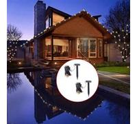 Guirlande lumineuse solaire LED 2 pcs Blanc chaud vidaXL vidaXL