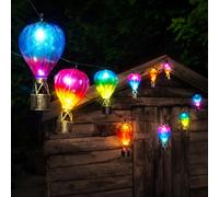 Guirlande Lumineuse Solaire LED Forme Montgolfière Multicolore Extérieur
