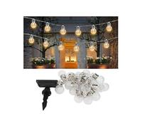 Guirlande lumineuse solaire LED imperméable 2 mode lumineux blanc chaud Blanc Chaud G