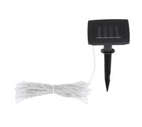 Guirlande lumineuse solaire, piquet d'extérieur, lampe solaire, boules de décoration de jardin, plastique noir transparent, 120x LED, L 2000 cm