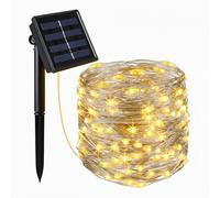 Guirlande lumineuse solaire rideaux 100 LED blanc chaud YOGY CURTAIN 100 4mx1m 8 modes