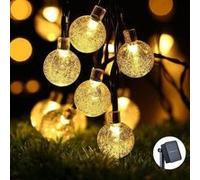 Guirlande Lumineuse Solaire YOUKUKE 30 Boule LED 6.5m Fil Souple Imperméable - Blanc chaud Blanc Chaud G