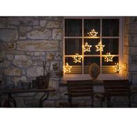 Guirlande lumineuse stalactites, étoiles Konstsmide 4043-103 pour l'extérieur 24 V LED N/A (l x H) 72 cm x 118 cm