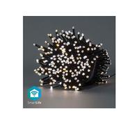 Nedis SmartLife - LED Décorative - Corde - Blanc Chaud à Frais - 400 LED's - Intérieur et Extérieur - 7 Motifs de Mouvement - 20 m - Android/IOS