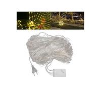 Guirlande lumineuses d'arbre de noël 672LED 6x4m 8 modes lumière chaude