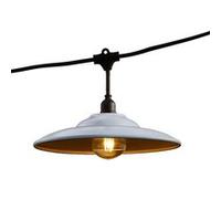 Guirlande métal BOWL GALVA 10 ampoules E27 6M Noir G