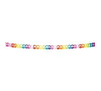 Guirlande multicolore papier hippie 4 mètres