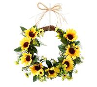 Guirlande Murale Tournesol Artificiel, Décoration Vitrine, Jaune