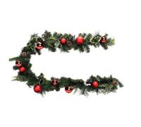 Feeric_lights_christmas Guirlande Naturel Boules Rouges - 200x25x25 cm