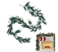 Guirlande Noël Extérieur Décoration Festive Réaliste 180 cm | Guirlande Cheminée 180 cm pour Table Escalier Cadre de Porte Fenêtre Réunion Remise Diplôme Anniversaire Fête Mariage UN