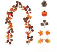 Guirlande pour feuilles Érable Artificielles Soie Réalistes pour déco(276) | Design élégant, impression écran détaillée, , texture vraie, pour décor hôtel mariage