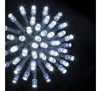 Guirlande programmable 500 LED 50 mètres blanc froid FT Blanc froid. Fil vert G