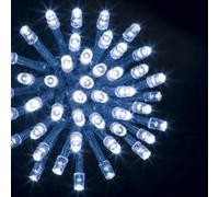 Guirlande programmable 500 LED 50 mètres bleu FT Bleu. Fil transparent G