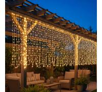 Guirlande rideau solaire yogy 200 led 4m