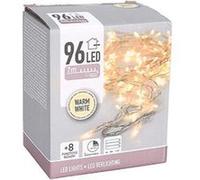 Guirlande scintillante EDM - esprit de Noël - lumière blanche chaude - 96 ampoules LED - 7 m - 72080 blanche G